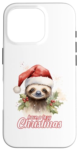 Have A Lazy Christmas - Xmas Happy Holiday Faultier Hülle für iPhone 16 Pro Have A Lazy Christmas - Xmas Happy Holiday Faultier Hülle für iPhone 16 Pro von Victory Thru Vision