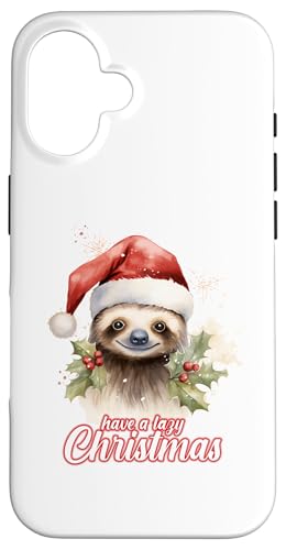 Have A Lazy Christmas - Xmas Happy Holiday Faultier Hülle für iPhone 16 Have A Lazy Christmas - Xmas Happy Holiday Faultier Hülle für iPhone 16 von Victory Thru Vision