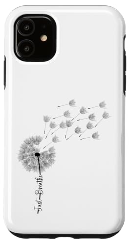 Hülle für iPhone 11 Pusteblumen-Grafik Just Breathe Buchstabendruck inspirierend Hülle für iPhone 11 Pusteblumen-Grafik Just Breathe Buchstabendruck inspirierend von Victory Thru Vision