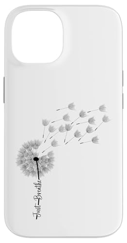 Hülle für iPhone 14 Pusteblumen-Grafik Just Breathe Buchstabendruck inspirierend Hülle für iPhone 14 Pusteblumen-Grafik Just Breathe Buchstabendruck inspirierend von Victory Thru Vision