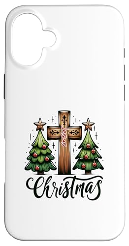 Kreuz-Weihnachts-Pyjama, niedlicher X-Mas-Pyjama, christlicher Glaube Jesus Hülle für iPhone 16 Plus Kreuz-Weihnachts-Pyjama, niedlicher X-Mas-Pyjama, christlicher Glaube Jesus Hülle für iPhone 16 Plus von Victory Thru Vision