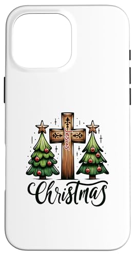 Kreuz-Weihnachts-Pyjama, niedlicher X-Mas-Pyjama, christlicher Glaube Jesus Hülle für iPhone 16 Pro Max Kreuz-Weihnachts-Pyjama, niedlicher X-Mas-Pyjama, christlicher Glaube Jesus Hülle für iPhone 16 Pro Max von Victory Thru Vision