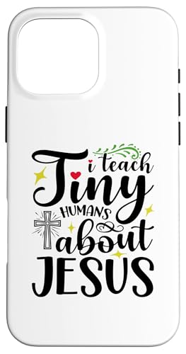 Lustiger Sonntagsschullehrer Ich bringe kleinen Menschen etwas über Jesus bei Hülle für iPhone 16 Pro Max Lustiger Sonntagsschullehrer Ich bringe kleinen Menschen etwas über Jesus bei Hülle für iPhone 16 Pro Max von Victory Thru Vision