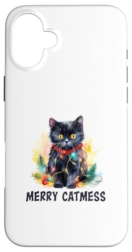 Merry Catmas - Lustige Katze Papa Katze Mama Weihnachten Katze Hülle für iPhone 16 Plus Merry Catmas - Lustige Katze Papa Katze Mama Weihnachten Katze Hülle für iPhone 16 Plus von Victory Thru Vision