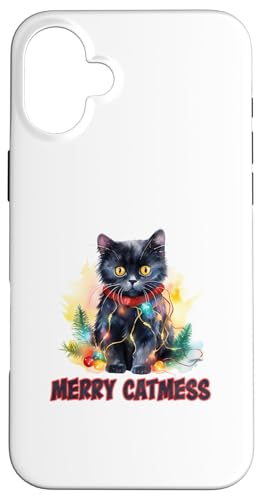 Merry Catmas - Lustige Katze Papa Katze Mama Weihnachten Katze Hülle für iPhone 16 Plus Merry Catmas - Lustige Katze Papa Katze Mama Weihnachten Katze Hülle für iPhone 16 Plus von Victory Thru Vision