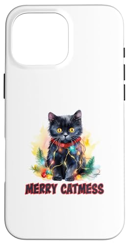 Merry Catmas - Lustige Katze Papa Katze Mama Weihnachten Katze Hülle für iPhone 16 Pro Max Merry Catmas - Lustige Katze Papa Katze Mama Weihnachten Katze Hülle für iPhone 16 Pro Max von Victory Thru Vision