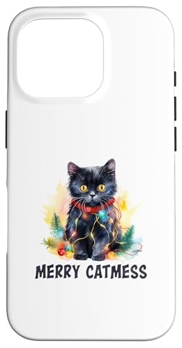 Merry Catmas - Lustige Katze Papa Katze Mama Weihnachten Katze Hülle für iPhone 16 Pro Merry Catmas - Lustige Katze Papa Katze Mama Weihnachten Katze Hülle für iPhone 16 Pro von Victory Thru Vision