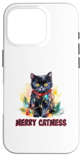 Merry Catmas - Lustige Katze Papa Katze Mama Weihnachten Katze Hülle für iPhone 16 Pro Merry Catmas - Lustige Katze Papa Katze Mama Weihnachten Katze Hülle für iPhone 16 Pro von Victory Thru Vision