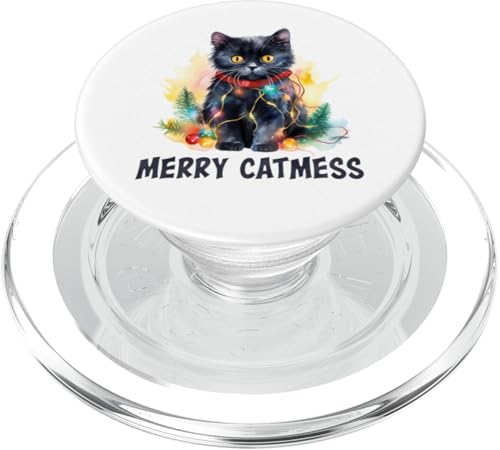 Merry Catmas - Lustige Katze Papa Katze Mama Weihnachten Katze PopSockets PopGrip für MagSafe Merry Catmas - Lustige Katze Papa Katze Mama Weihnachten Katze PopSockets PopGrip für MagSafe von Victory Thru Vision