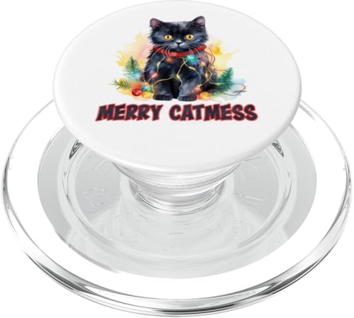 Merry Catmas - Lustige Katze Papa Katze Mama Weihnachten Katze PopSockets PopGrip für MagSafe Merry Catmas - Lustige Katze Papa Katze Mama Weihnachten Katze PopSockets PopGrip für MagSafe von Victory Thru Vision