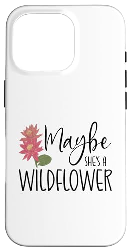 Vielleicht ist sie eine Liebhaberin von Wildblumenpflanzen Botanischer Garten Hülle für iPhone 16 Pro Vielleicht ist sie eine Liebhaberin von Wildblumenpflanzen Botanischer Garten Hülle für iPhone 16 Pro von Victory Thru Vision