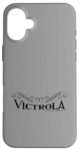 Victrola Black Text Retro Record Company Vatertag Hülle für iPhone 16 Plus Victrola Black Text Retro Record Company Vatertag Hülle für iPhone 16 Plus von Victrola