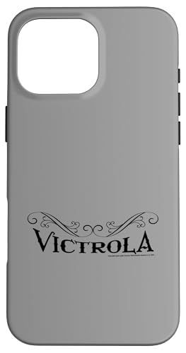 Victrola Black Text Retro Record Company Vatertag Hülle für iPhone 16 Pro Max von Victrola