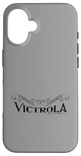 Victrola Black Text Retro Record Company Vatertag Hülle für iPhone 16 Victrola Black Text Retro Record Company Vatertag Hülle für iPhone 16 von Victrola