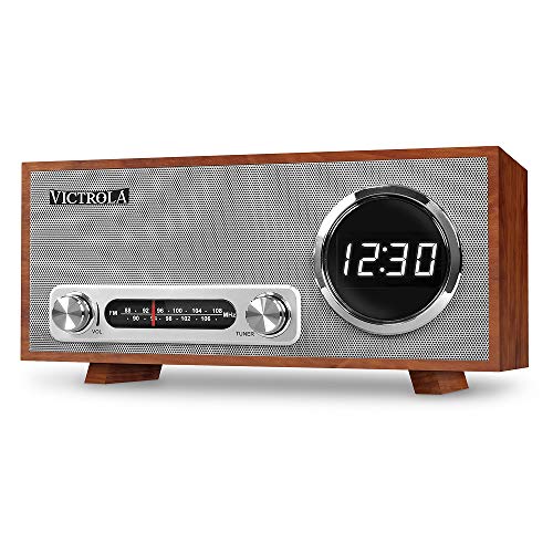 Victrola Broadway Bluetooth-Uhrenradio mit Digitalanzeige – Mahagoni Victrola Broadway Bluetooth-Uhrenradio mit Digitalanzeige – Mahagoni von Victrola