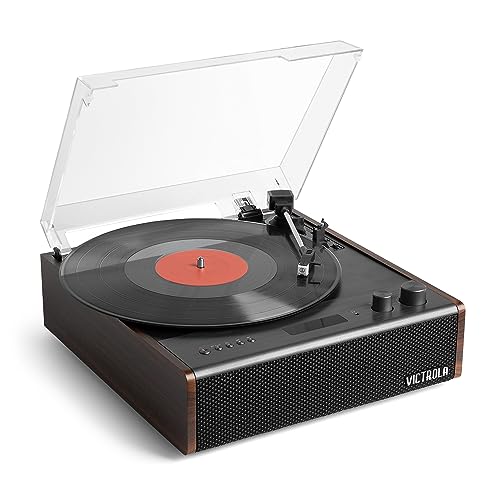 Victrola Eastwood Signature Bluetooth Plattenspieler mit Dreigang-Plattenspieler und austauschbarer Audio-Technica-Kartusche | Espresso | VTA-73-ESP-INT Victrola Eastwood Signature Bluetooth Plattenspieler mit Dreigang-Plattenspieler und austauschbarer Audio-Technica-Kartusche | Espresso | VTA-73-ESP-INT von Victrola