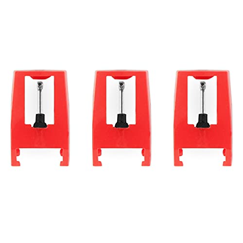 Victrola Ersatznadeln für Plattenspieler, 3 Stück - Keramik - Rot - Plattenspieler-Nadel - 5572860031 Victrola Ersatznadeln für Plattenspieler, 3 Stück - Keramik - Rot - Plattenspieler-Nadel - 5572860031 von Victrola