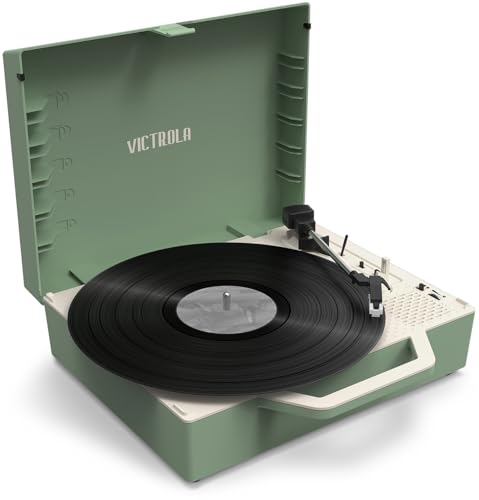 Victrola VSC-725SB-BAS Re-Spin Sustainable Suitcase Record Player - Basil Green Victrola VSC-725SB-BAS Re-Spin Sustainable Suitcase Record Player - Basil Green von Victrola