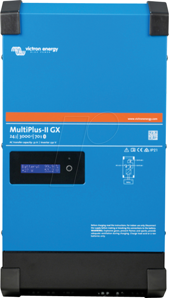VE PMP242306000 - Wechselrichter MultiPlus-II 24/3000/70-32 GX VE PMP242306000 - Wechselrichter MultiPlus-II 24/3000/70-32 GX von Victron Energy