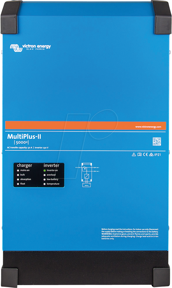 VE PMP242505010 - Wechselrichter MultiPlus-II 24/5000/120-50, 120 A Ladegerät von Victron Energy