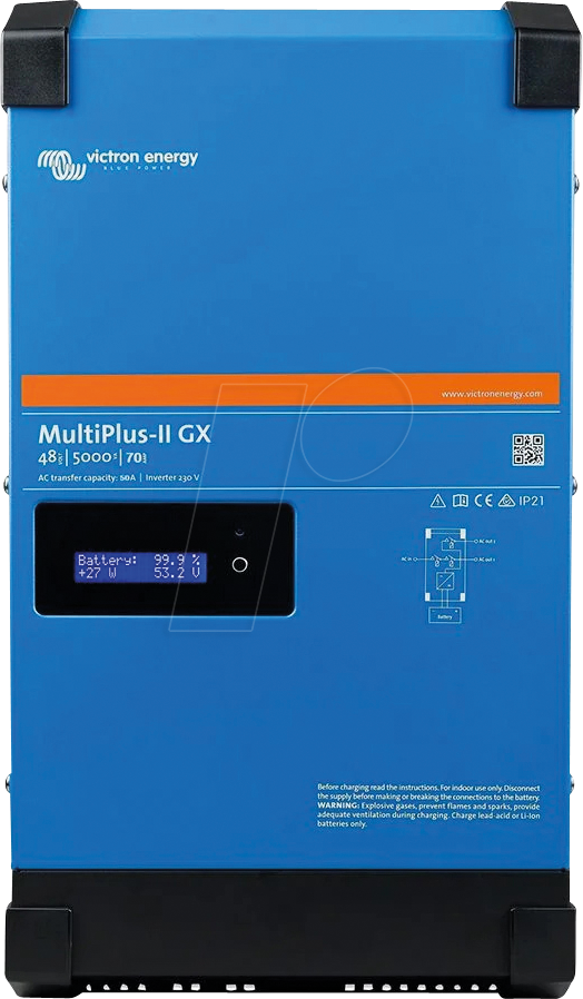 VE PMP482506000 - Wechselrichter MultiPlus-II 48/5000/70-50 230V GX VE PMP482506000 - Wechselrichter MultiPlus-II 48/5000/70-50 230V GX von Victron Energy