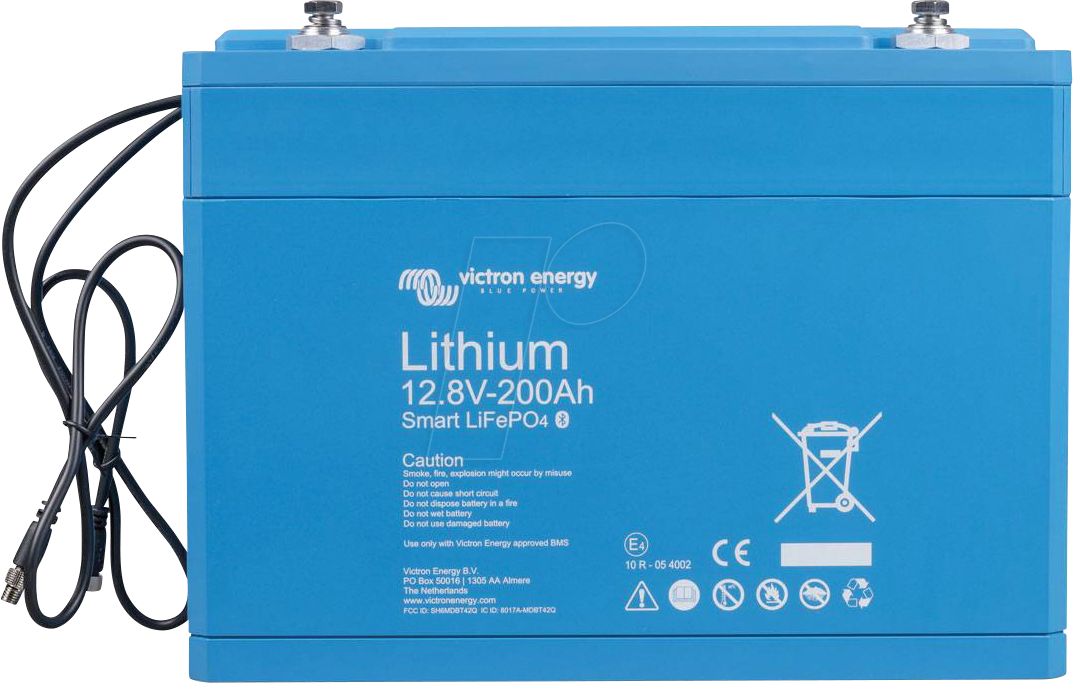 VE SMART BAT 200 - Lithium-Akku, LiFePO4, 12,8 V, 200 Ah, BMS von Victron Energy