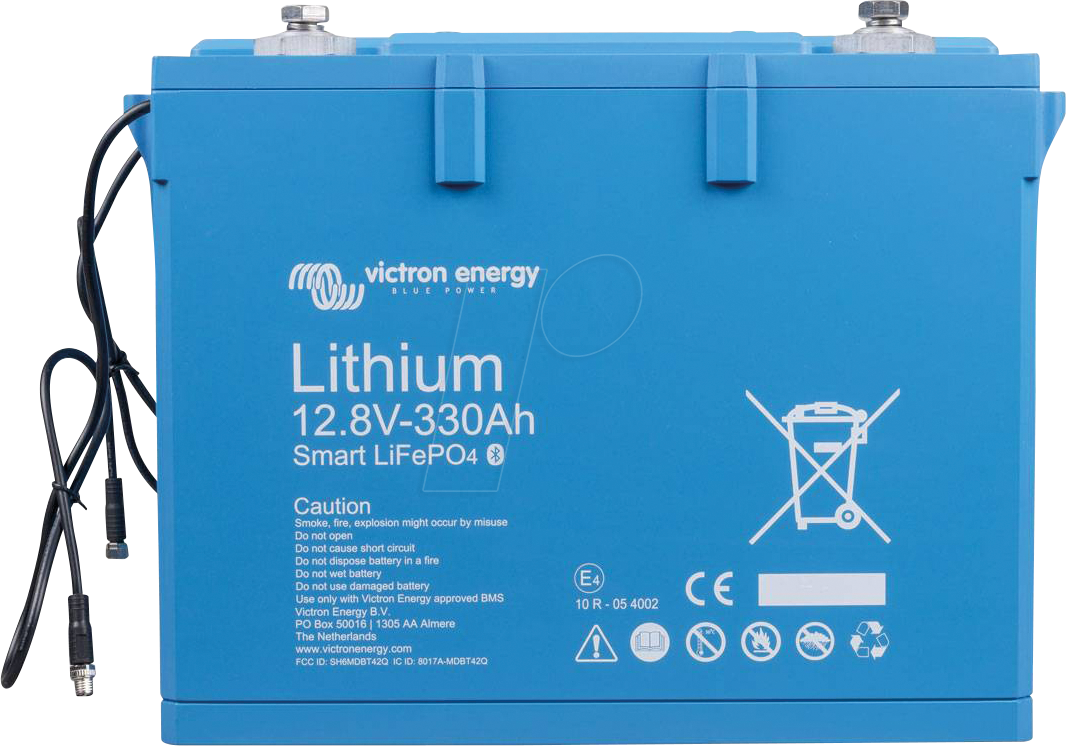 VE SMART BAT 330 - Lithium-Akku, LiFePO4, 12,8 V, 330 Ah, BMS von Victron Energy