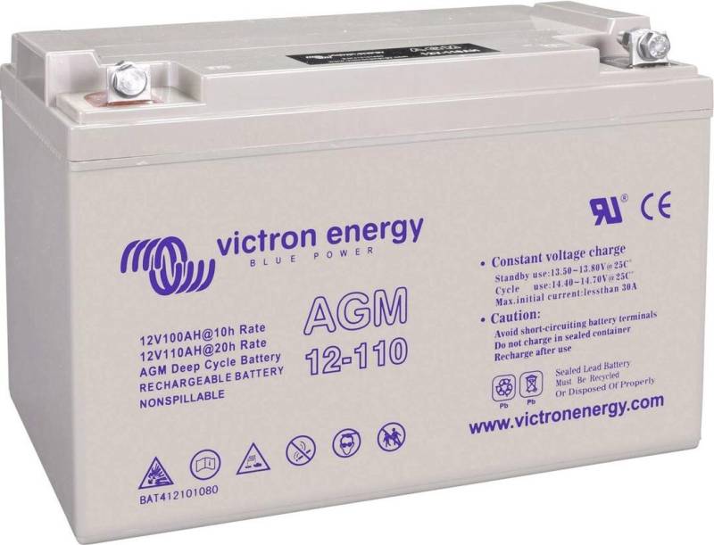Victron Energy 12V/110Ah Gel Deep Cycle Batterie (BAT412101104) von Victron Energy