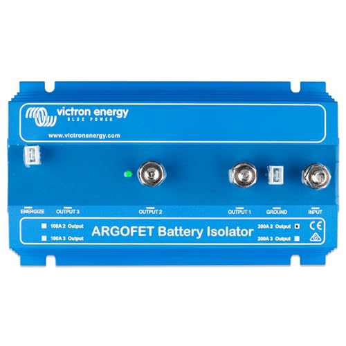Victron Energy ArgoFET Batterietrenner 200-2AC (2 Batterien 200 Amp), Einzelhandel von Victron Energy
