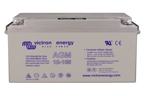 Victron Energy BAT412151085 Bleiakku 12V 165Ah Blei-Gel (B x H x T) 485 x 227 x 176mm M8-Schraubansc von Victron Energy