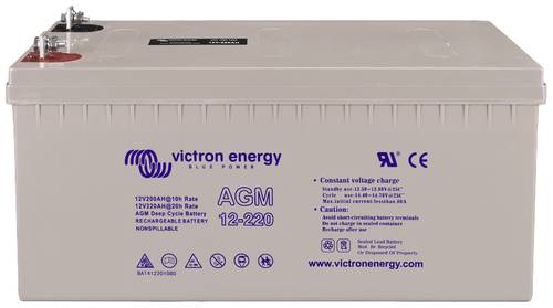 Victron Energy BAT412201085 Bleiakku 12V 220Ah Blei-Gel (B x H x T) 522 x 240 x 224mm M8-Schraubansc von Victron Energy
