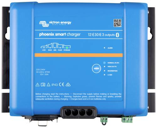 Victron Energy Bleiakku-Ladegerät Phoenix Smart IP43 Charger 12/30 (3) 120-240V Ladestrom (max.) 30A von Victron Energy