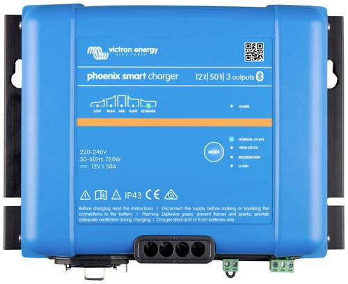 Victron Energy Bleiakku-Ladegerät Phoenix Smart IP43 Charger 12/50 (3) 120-240V Ladestrom (max.) 50A von Victron Energy