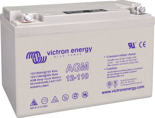 Victron Energy Blue Power BAT412101104 Solarakku 12V 110Ah Blei-Gel (B x H x T) 330 x 220 x 171mm M8 von Victron Energy