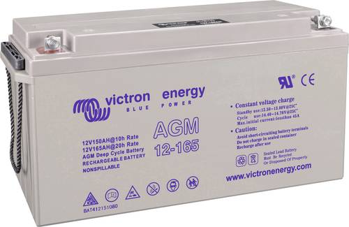 Victron Energy Blue Power BAT412151104 Solarakku 12V 165Ah Blei-Gel (B x H x T) 485 x 240 x 172mm M8 von Victron Energy