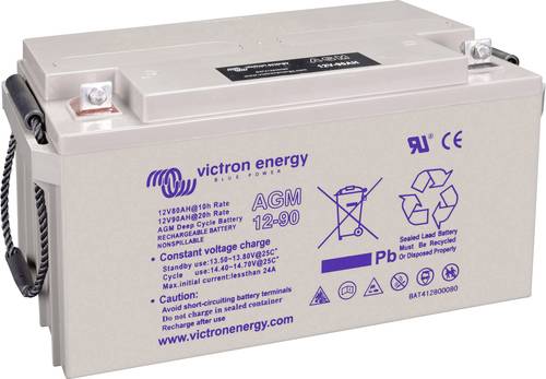 Victron Energy Blue Power BAT412800104 Solarakku 12V 90Ah Blei-Gel (B x H x T) 350 x 183 x 167mm M8- von Victron Energy