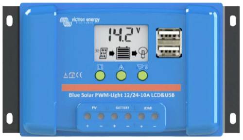 Victron Energy Blue-Solar PWM-LCD&USB Laderegler PWM 12 V, 24V 30A von Victron Energy