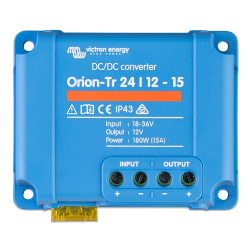 Victron Energy Orion-Tr IP43 24/12-Volt 15 Amp 180-Watt DC/DC Konverter, Nicht isoliert von Victron Energy