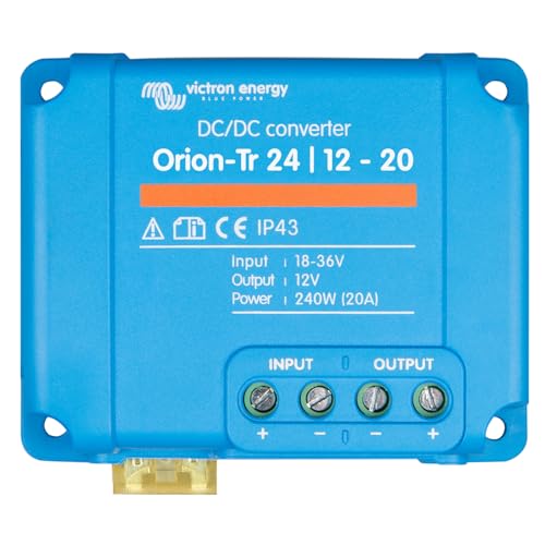 Victron Energy Orion-Tr IP43 24/12-Volt 20 Amp 240-Watt DC/DC Konverter, Nicht isoliert, Einzelhandel von Victron Energy
