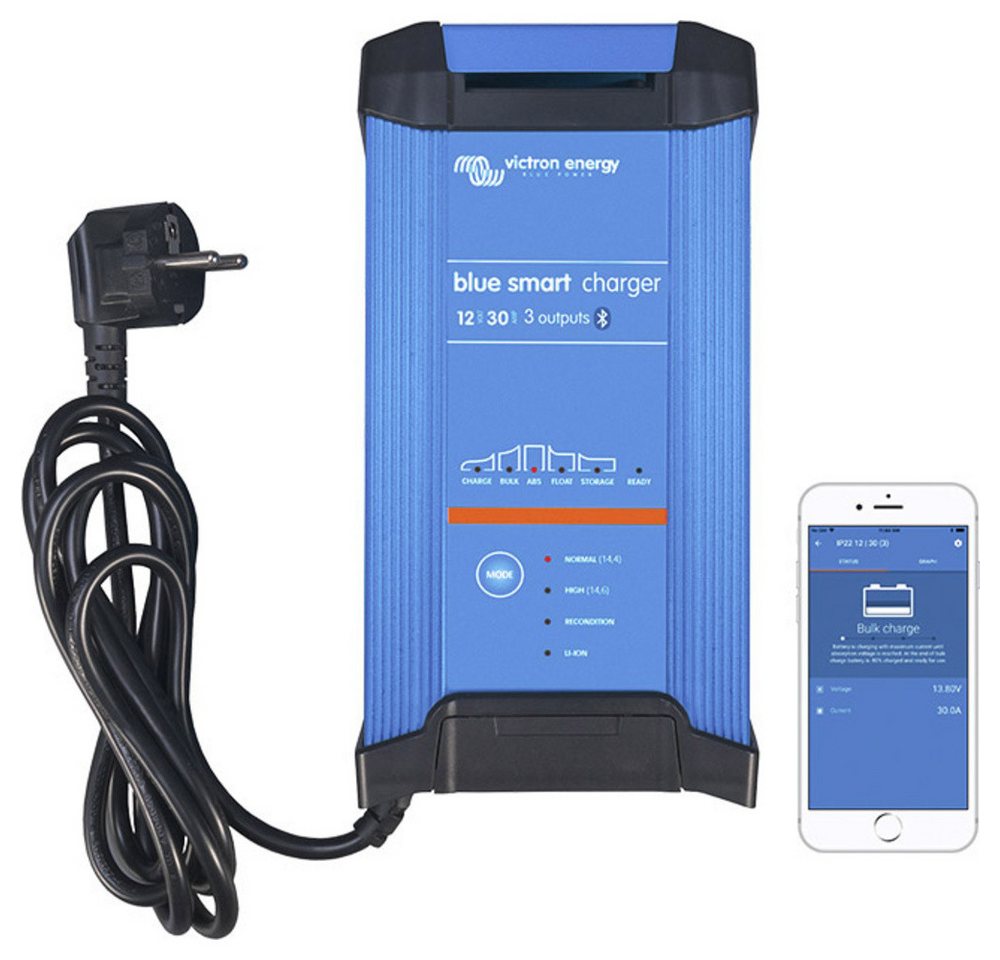 Victron Energy Victron Energy Bleiakku-Ladegerät Blue Smart 12/20 12 V Ladestrom (max Bleiakku-Ladegerät Victron Energy Victron Energy Bleiakku-Ladegerät Blue Smart 12/20 12 V Ladestrom (max Bleiakku-Ladegerät von Victron Energy
