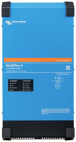 Victron Energy Wechselrichter MultiPlus-II 12/3000/120-32 230V 3000W 12V - 230V integrierter Ladereg von Victron Energy