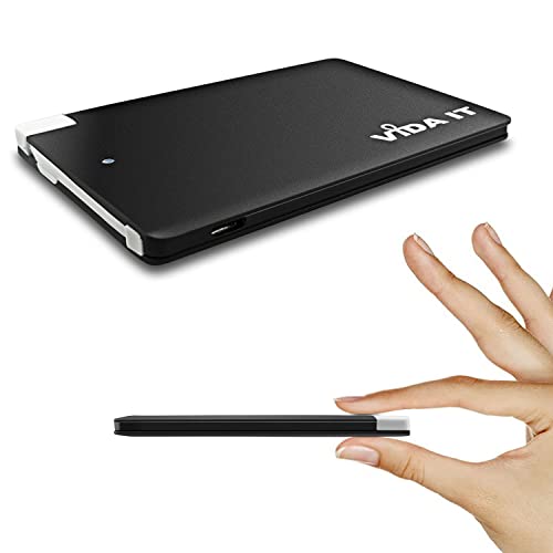Vida IT Slim Kleine PowerBank vCard 2500mAh Kompakte Externer Akku Ladegerät mit Eingebautem USB Kabel Kompatibel für iPhone 6 6S 7 8 11 XR XS SE Samsung Galaxy S7 S8 S9 S10 A71 A51 A52 A40 Handy Vida IT Slim Kleine PowerBank vCard 2500mAh Kompakte Externer Akku Ladegerät mit Eingebautem USB Kabel Kompatibel für iPhone 6 6S 7 8 11 XR XS SE Samsung Galaxy S7 S8 S9 S10 A71 A51 A52 A40 Handy von Vida IT