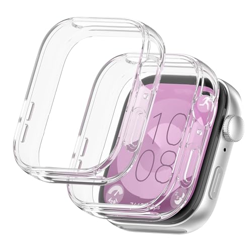 2 Stück Schutzhülle kompatibel mit Huawei Watch Fit 3, vollständige Abdeckung, Schutzhülle aus weichem TPU-Silikon, HD, kratzfest, Komplettschutz 2 Stück Schutzhülle kompatibel mit Huawei Watch Fit 3, vollständige Abdeckung, Schutzhülle aus weichem TPU-Silikon, HD, kratzfest, Komplettschutz von Vidacharmy