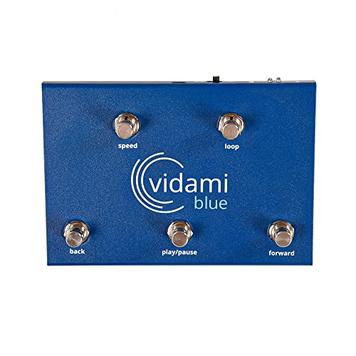 Vidami YouTube-Video-Looper, Seitenumkehrer und DAW-Controller für PC, Mac und iPad/iPhone, Blau von Vidami