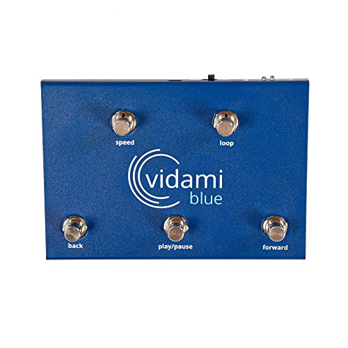 Vidami YouTube-Video-Looper, Seitenumkehrer und DAW-Controller für PC, Mac und iPad/iPhone, Blau Vidami YouTube-Video-Looper, Seitenumkehrer und DAW-Controller für PC, Mac und iPad/iPhone, Blau von Vidami