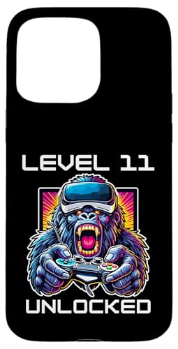 Level 11 freigeschaltet Lustiger Videospieler 11. Geburtstag Hülle für iPhone 15 Pro Max von Video Gaming Birthday Level Up Gamer - Tee Store.