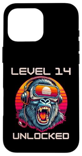 Level 14 freigeschaltet Lustiger Videospieler 14. Geburtstag Hülle für iPhone 16 Pro Max Level 14 freigeschaltet Lustiger Videospieler 14. Geburtstag Hülle für iPhone 16 Pro Max von Video Gaming Birthday Level Up Gamer - Tee Store.