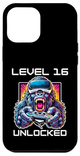 Level 16 freigeschaltet Lustiger Videospieler 16. Geburtstag Hülle für iPhone 12 Pro Max Level 16 freigeschaltet Lustiger Videospieler 16. Geburtstag Hülle für iPhone 12 Pro Max von Video Gaming Birthday Level Up Gamer - Tee Store.