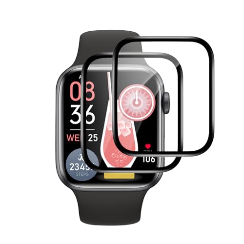 VideoSecu 2 Stück für Panzerglas für Apple Watch Series 7/8/9 41mm Schutzfolie, Flexible Selbstheilende TPU Folie, Blasenfreie, Kratzfest, Anti-Fingerabdruck, Ultradünnes 0.2mm, Perfekte Passform VideoSecu 2 Stück für Panzerglas für Apple Watch Series 7/8/9 41mm Schutzfolie, Flexible Selbstheilende TPU Folie, Blasenfreie, Kratzfest, Anti-Fingerabdruck, Ultradünnes 0.2mm, Perfekte Passform von VideoSecu