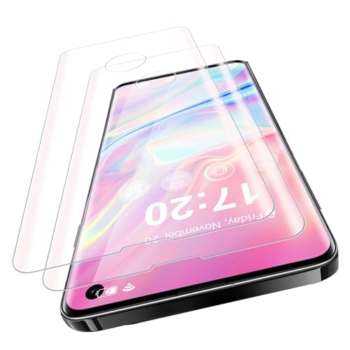 VideoSecu 2 Stück für Panzerglas für Samsung Galaxy S10 Schutzfolie, 9H Härte HD Blasenfreie Gehärtetes Glas Displayschutzfolie - 100% Touchgenauigkeit, Kratzfest, Ölfrei, Vollständige Abdeckung von VideoSecu